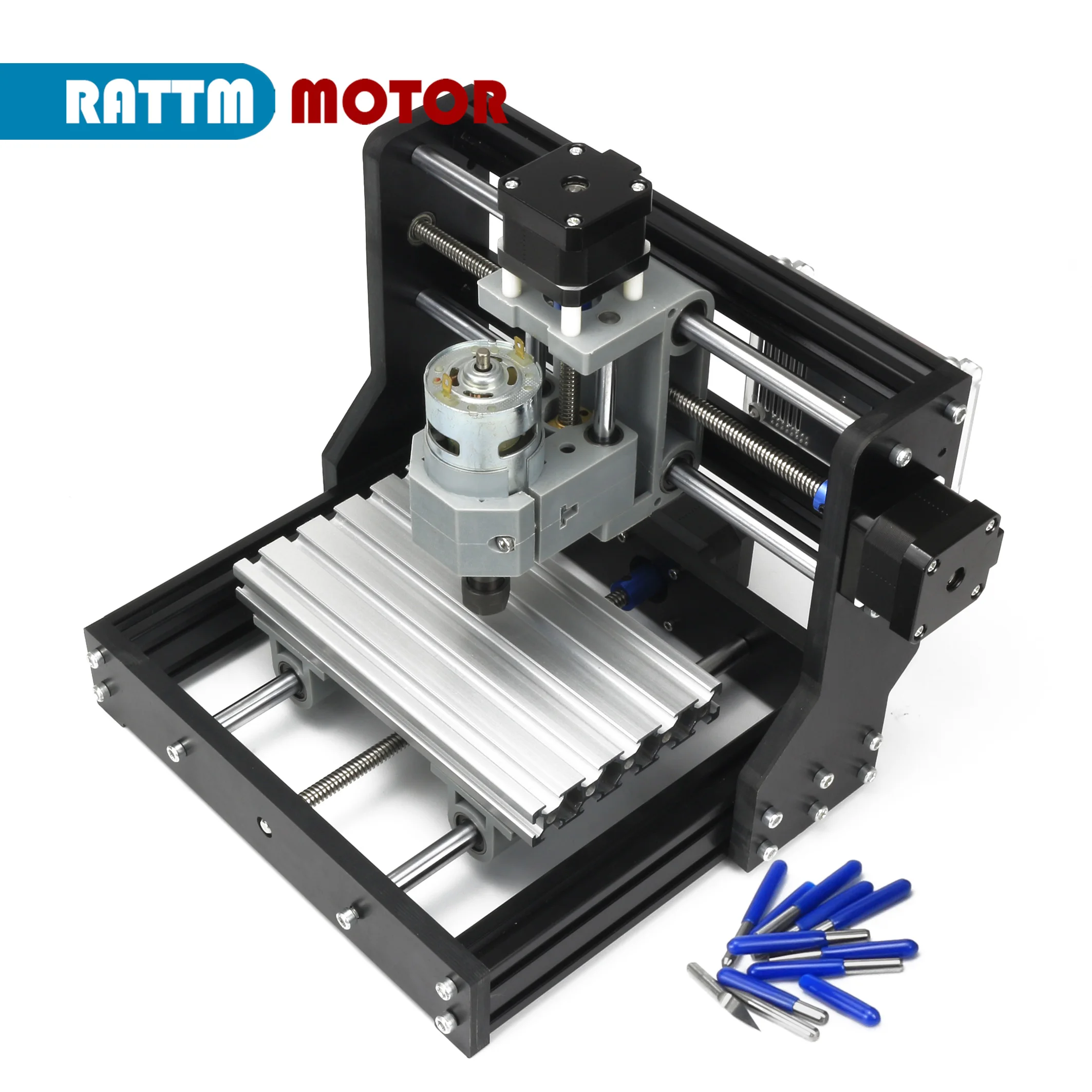 【IVA libre de la UE】Mini fresadora láser CNC 3 ejes GRBL 1610 Pro PCB PVC carpintería