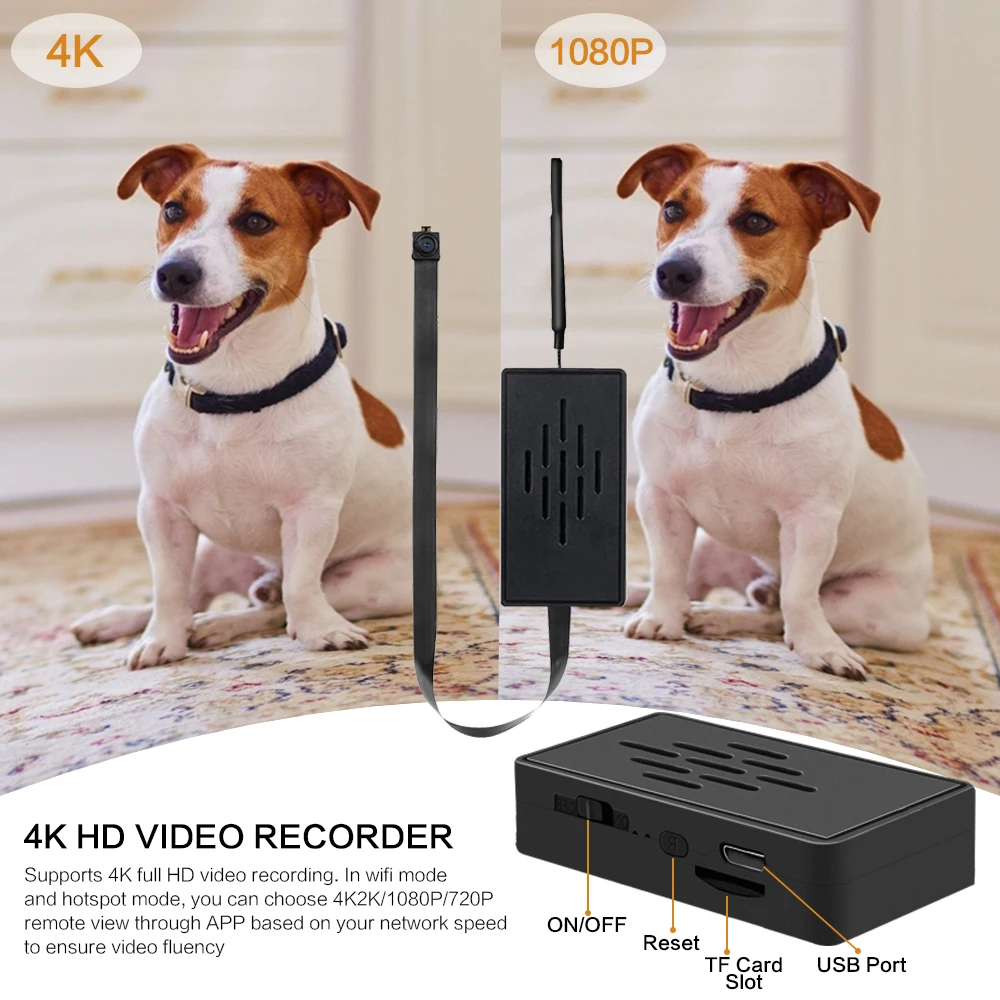 HD 1080P WiFi IP Camera Ghi Hình Thời Gian Thực An Ninh Ngôi Nhà Micro Máy Quay Module DIY Chuyển Động Từ Xa contro Ẩn TF