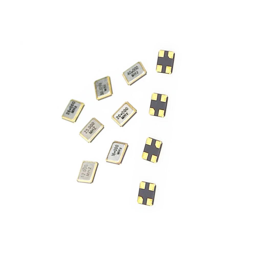 10 Cái/lốc 3225 Bị Động SMD Dao Động Tinh Thể 4PIN Dao Động 8Mhz 11.0592Mhz 12Mhz 13.56Mhz 14.31838Mhz 16mhz 20Mhz 22.1184Mhz