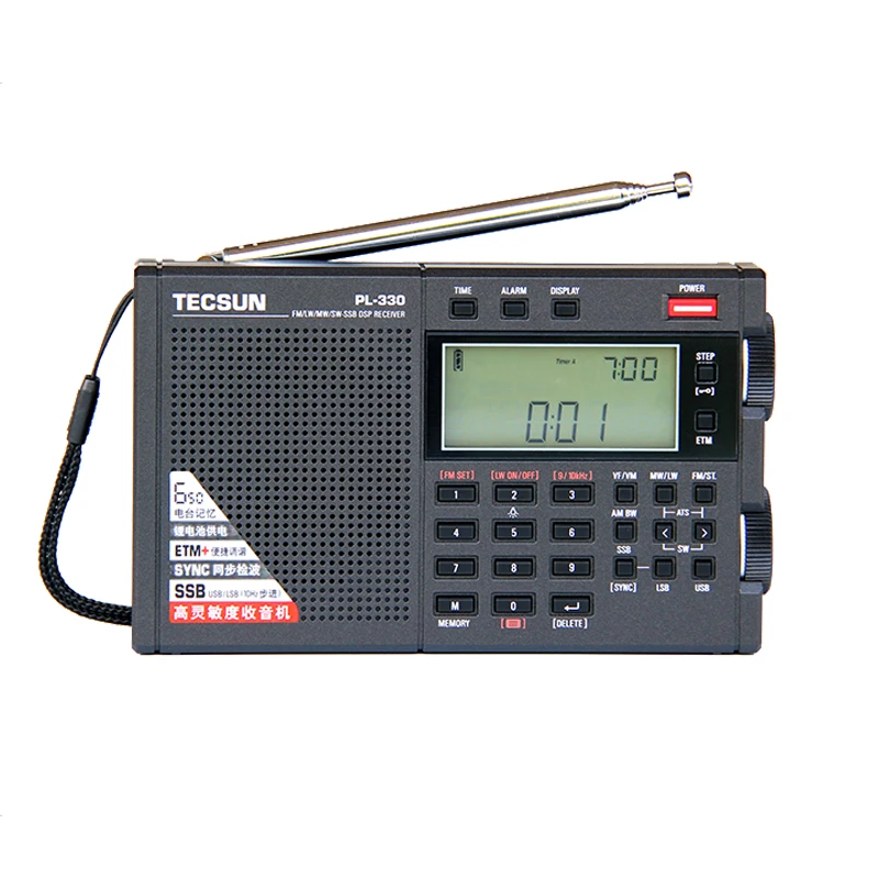 Tecsun PL-330 FM/MW/SW/LW SSB DSP Vollbandradio Multifunktionale tragbare Funkempfänger Hochempfindliches Radio PL330