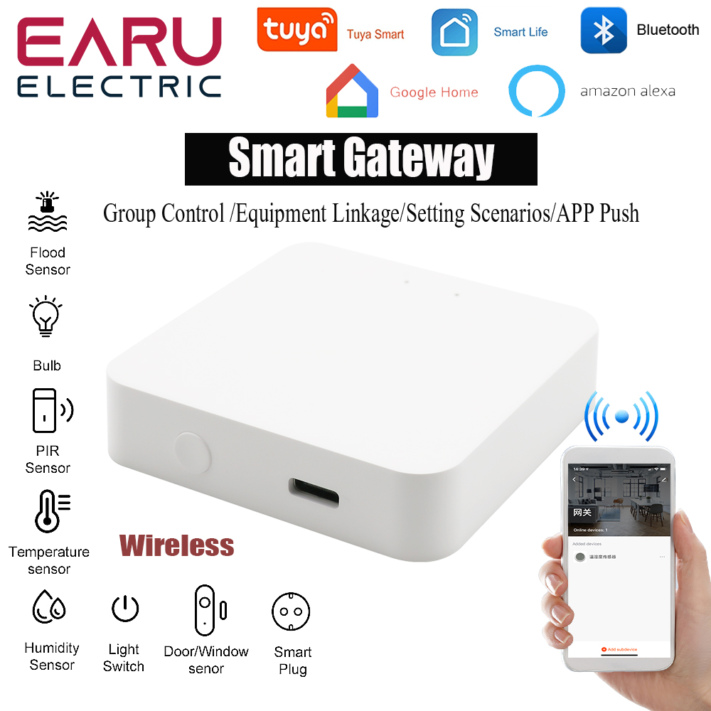 Tuya Wireless Smart Home Bluetooth Mesh Smart Gateway Hub Fernbedienung Geräte Smart Leben APP für Alexa Google Hause