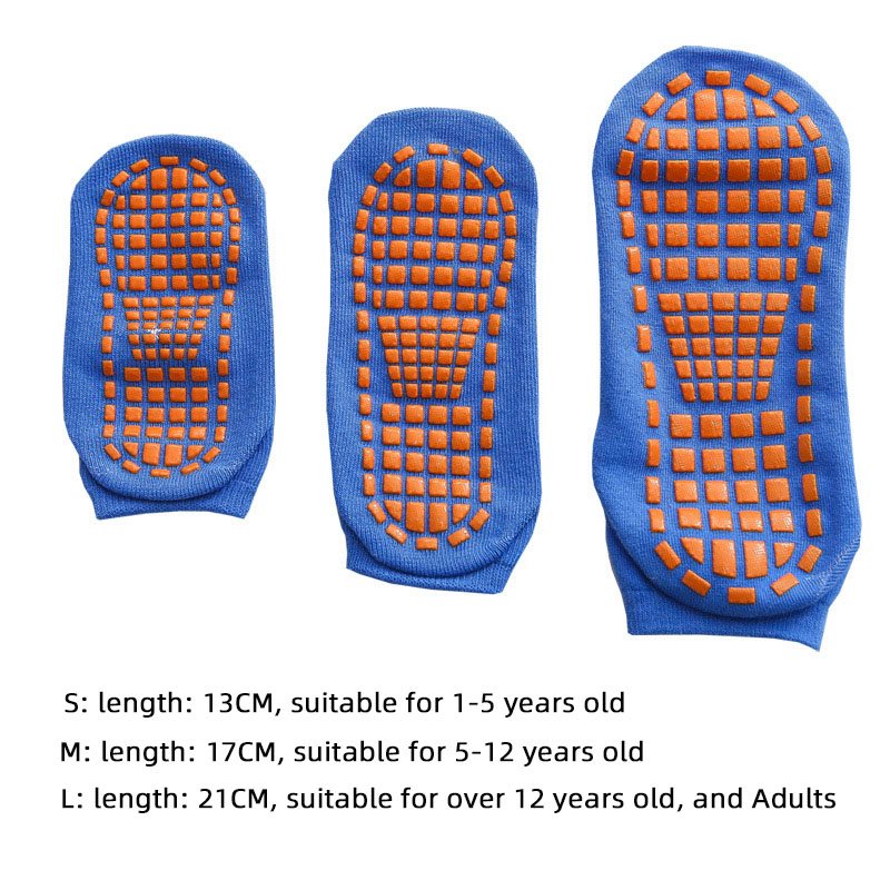 Cotton Kids Adults Anti-Slip Sock Trampoline Sock Cotton Breathable Short Socks Elasticity Sport Boy Girl Outside Child Socks