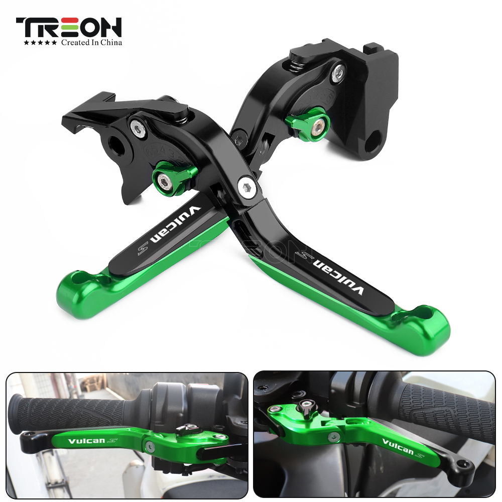 Untuk KAWASAKI VULCAN S 650 VN VN650 2015-2017 2018 2019 Sepeda Motor Dapat Dilipat Kopling Rem CNC Tuas Aluminium