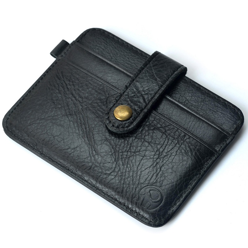 Nam Da Thật Chính Hãng Da Mỏng Nhẹ Nam Ví Nhỏ Mini Túi Tiền Walet Mỏng Portomonee Carteras Của Người Đàn Ông Ví Đựng Thẻ Ví