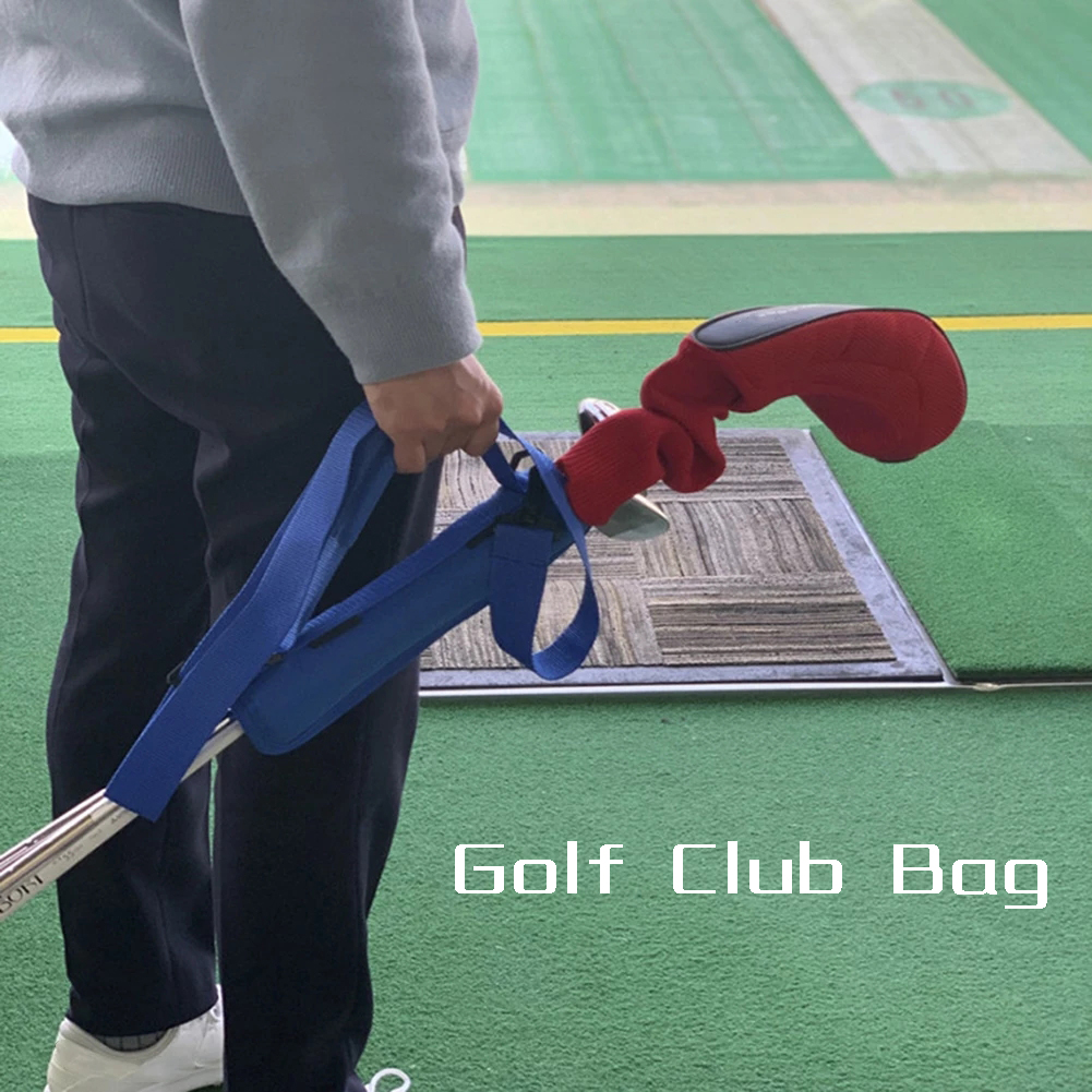 Mini Tragbare Nylon Golf Club Tasche Einfache Golf Gun Tragetasche Reisetasche Golf Training Fall Mit Verstellbaren Schulter Riemen