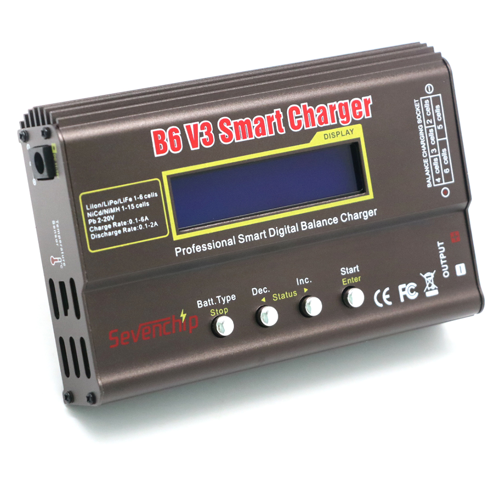 iMAX B6 V3 80 ワット 6A バッテリー充電器 LiHv Lipo ニッケル水素リチウムイオン Ni-Cd デジタル RC 充電器 Lipro バランス充電器放電器 15V 6A アダプター
