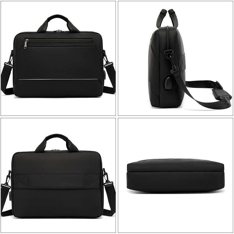 Men's Handbag Shoulder Custom Picture Logo Laptop Sleeve Laptop Bag Wholesale Waterproof Work Business Casual Briefcase