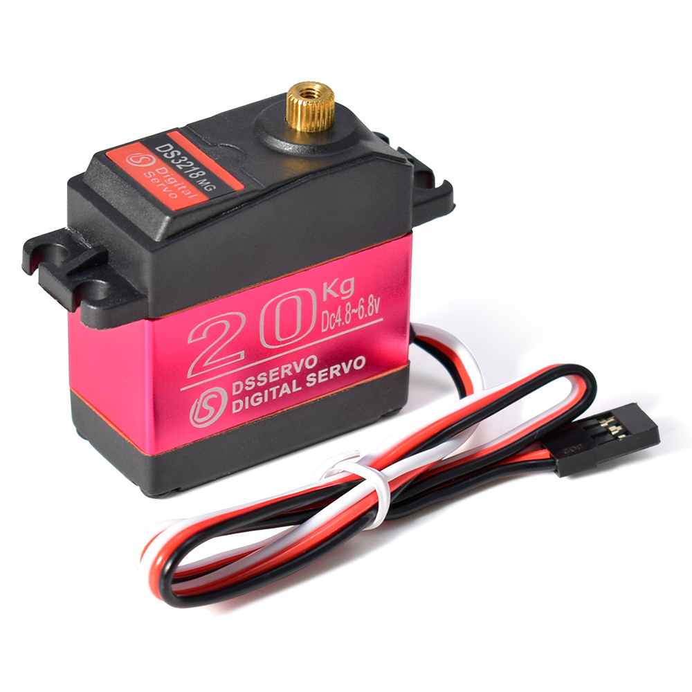 Dsservo Servo RC resistente al agua DS3218 20KG DS3225 25KG DS3235 35KG 180/270 grados para 1/8 1/10 1/12 RC coche Metal Gear Servo Digital