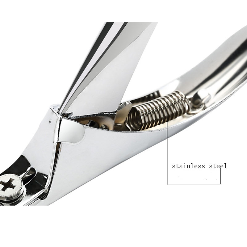 1PCS Gunting Seni Kuku Bentuk U Baja Tahan Karat Profesional Gunting Kuku Tips Kuku Alat Pedikur Manikur