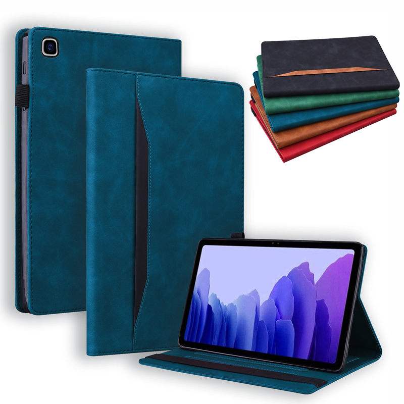 Dompet Bisnis Penutup Kulit Lipat Funda untuk Kindle Fire HD 10 Plus 2021 Casing Berdiri Lembut untuk Fire HD 10 Casing 2021 2019 2017