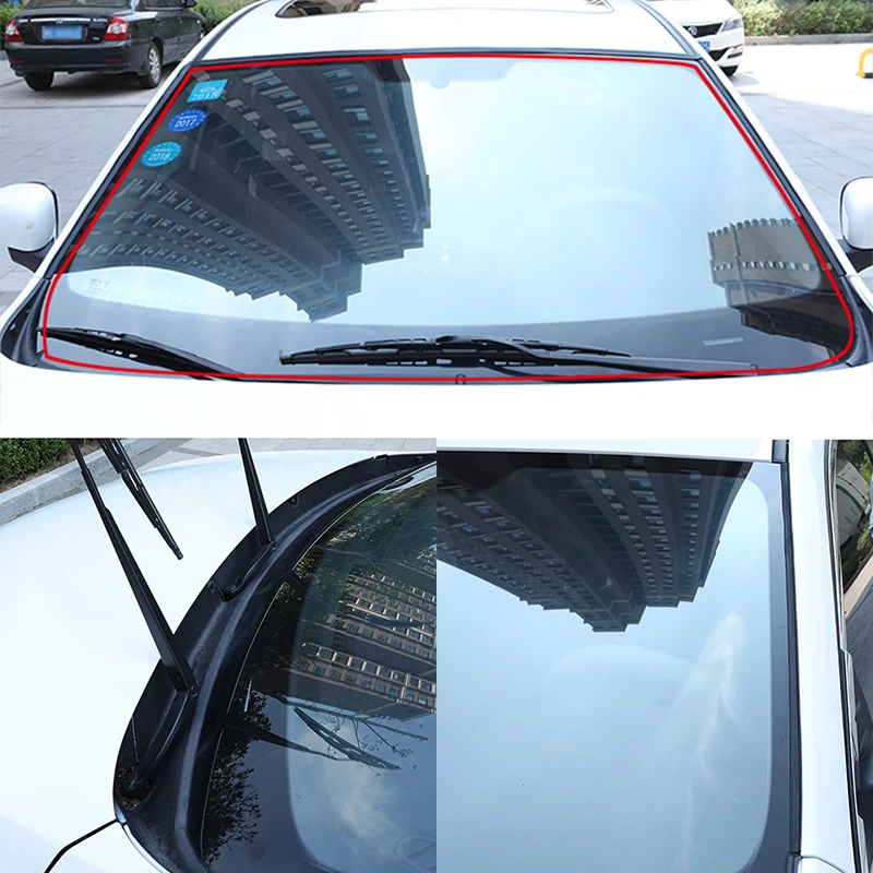 Tira de vedação de borracha do carro vedação automática telhado janela selante guarnição pára-brisa do carro protetor tiras à prova de som à prova dwaterproof água acessórios automóveis