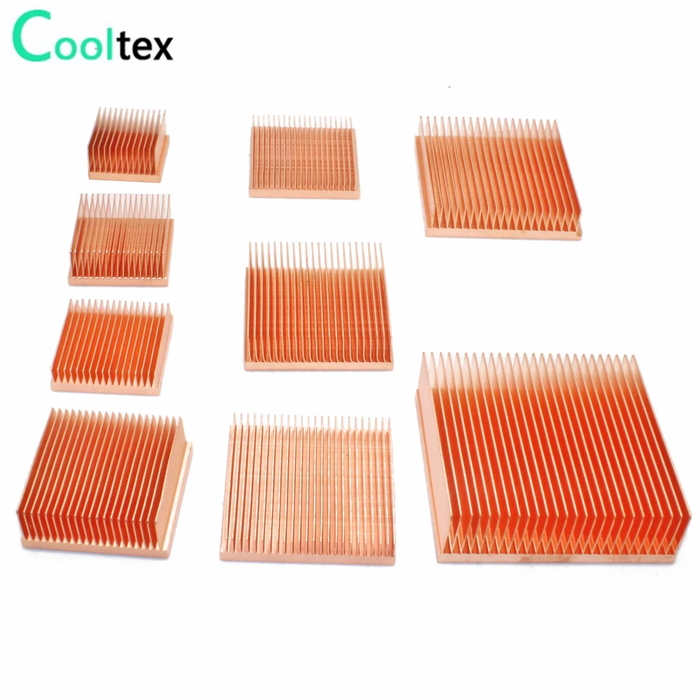 Đồng nguyên chất Tản Nhiệt DIY Tản Nhiệt Tản Nhiệt Làm Mát cho Raspberry Pi Điện Tử 3D máy in CHIP IC MOS tản Nhiệt