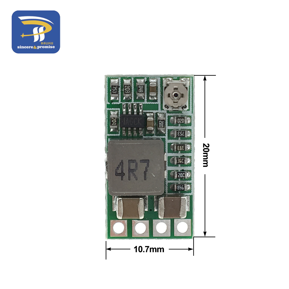 1/5 pces mini DC-DC 12-24v para 5v 3a step down módulo de fonte de alimentação conversor buck de tensão ajustável 97.5% 1.8v 2.5v 3.3v 5v 9v 12v
