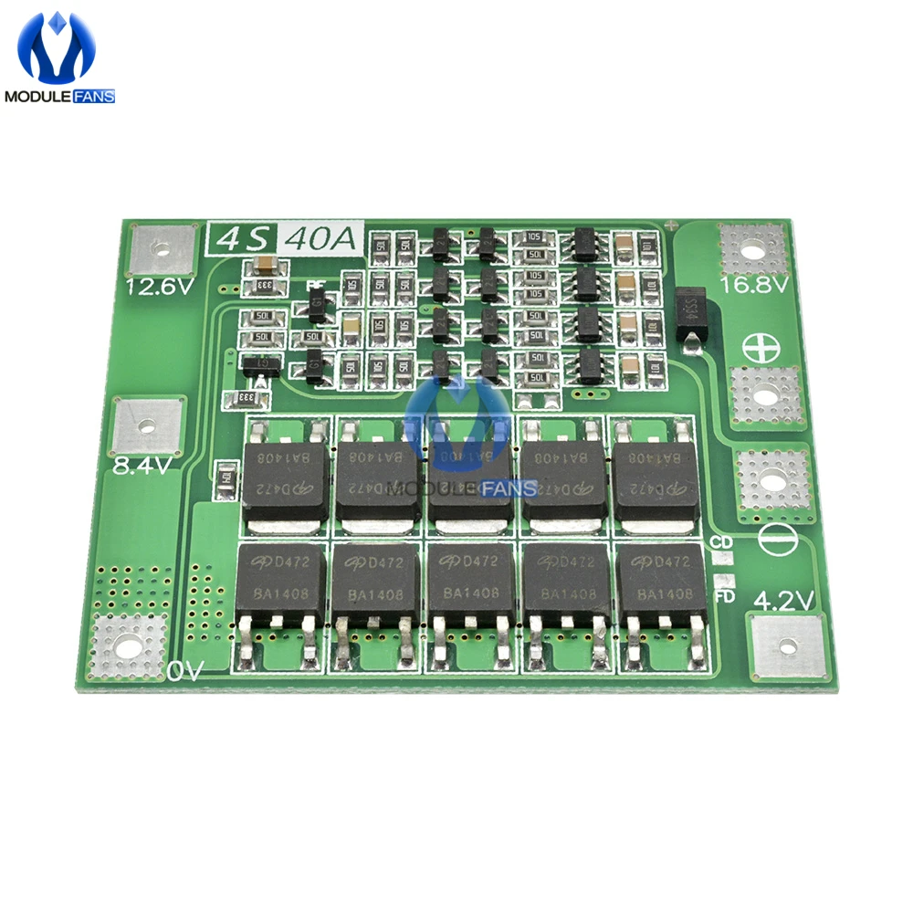 3S/4/4S Bms Cân Bằng 20A 30A 40A 60A 12V/24V Li-ion Sạc Pin Lithium ban Bảo Vệ 18650 BMS Cân Bằng Tăng Cường/Cân Bằng