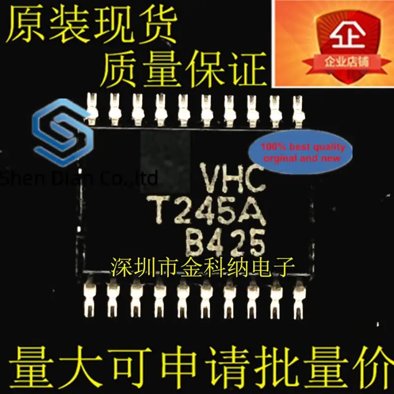 10pcs 100% orginal new in stock   TC74VHCT245AFT silk screen VHCT245A TSSOP-20 bus transceiver