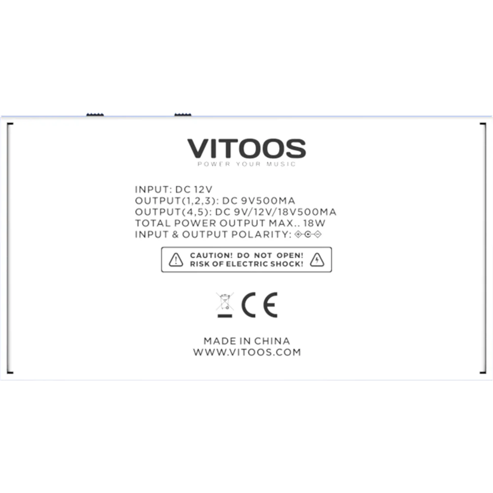 VITOOS DD5-SV2 Tác Dụng Cấp Nguồn Bàn Đạp Hoàn Toàn Bị Cô Lập Lọc Gợn Sóng Giảm Tiếng Ồn Cao Cấp Kỹ Thuật Số Effector