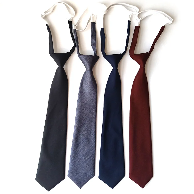 Corbata elástica para niños de 7CM, corbata escolar para niños y niñas, corbata de Color sólido a la moda para boda, corbata de boda