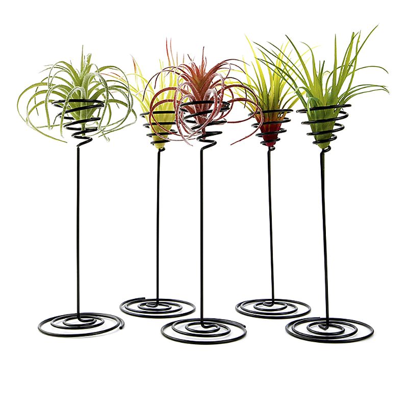Criativo ferro preto base de abacaxi ar planta flor pote rack titular casa varanda jardim decoração suprimentos acessórios paisagem