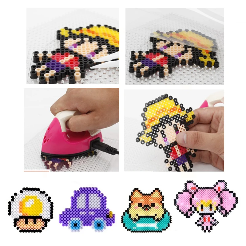 10000 ชิ้น/ถุง 2.6 มม.มินิ Hama ลูกปัดเด็ก DIY ของเล่น colormixing สีขาวสีดําผิวสีฟิวส์ลูกปัดการเรียนรู้ของเล่นเด็ก
