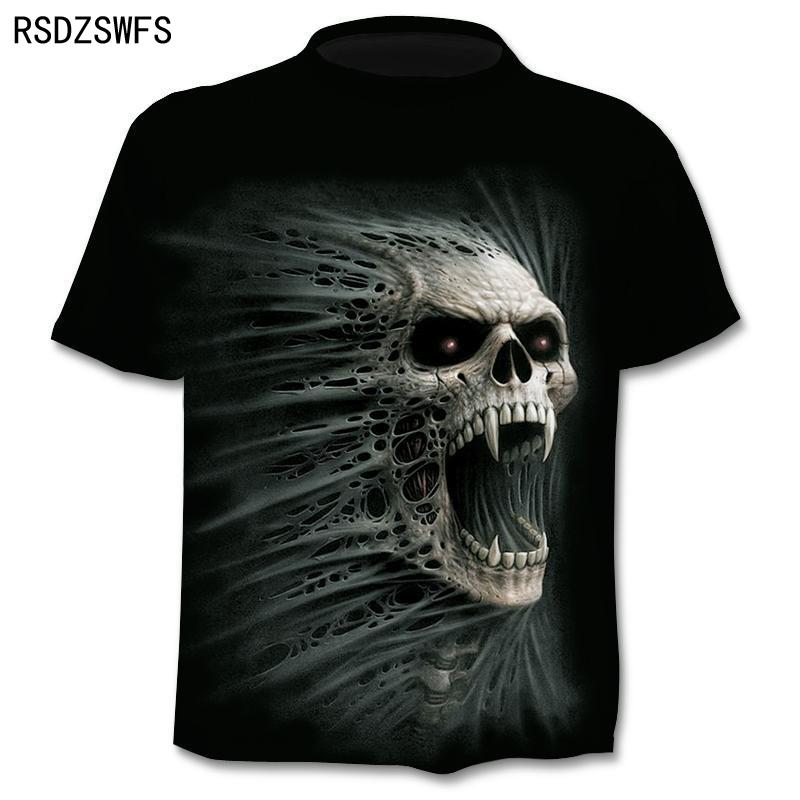 ブランドのtシャツパンクtシャツ騎士シャツ3d tシャツ男性カジュアルヴィンテージのヒップホップの夏のtシャツトップオム服