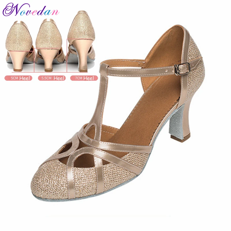 Standard Ballroom Dance Schuhe Für Frauen Glitter Closed Toe Modern Dance Schuhe Salsa Ballsaal Tango Latin Schuhe Für Mädchen Damen