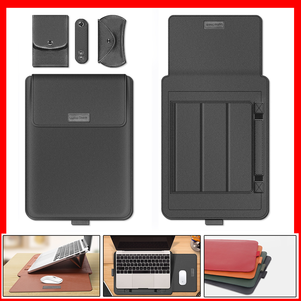 Für MacBook Pro 13 Tasche Pu Stand Cover 13,6 m2 Air Pro 13 Air 13 Pro 16 14 15 Laptop Hülle Tasche für Mat ebook 14