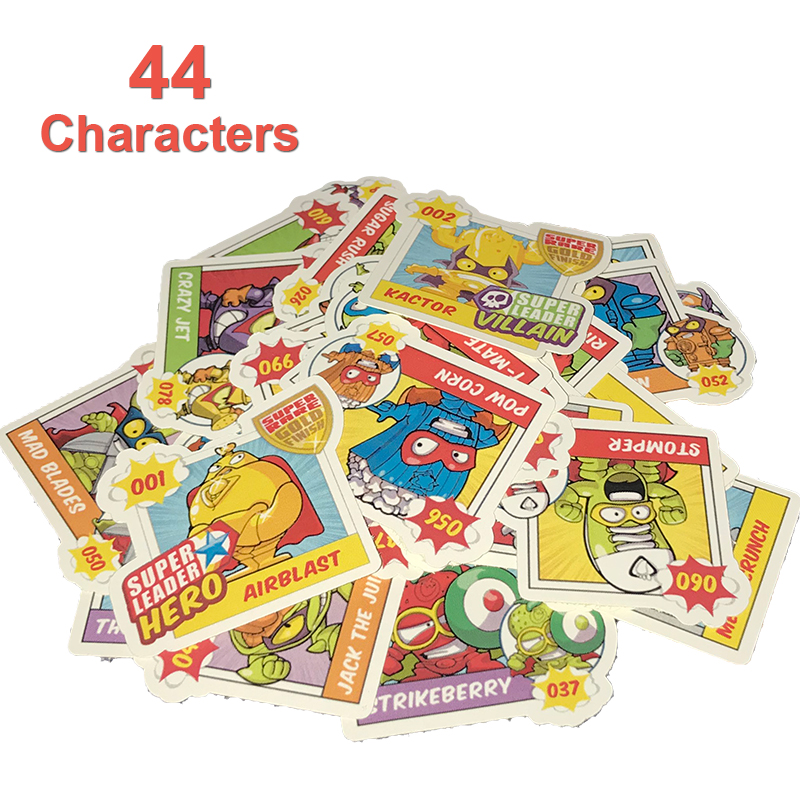 44 Uds. Pegatinas SuperZings sin repetición para bebés y niños, juguete de dibujos animados, Pegatinas Super Zings para decoración de fiesta