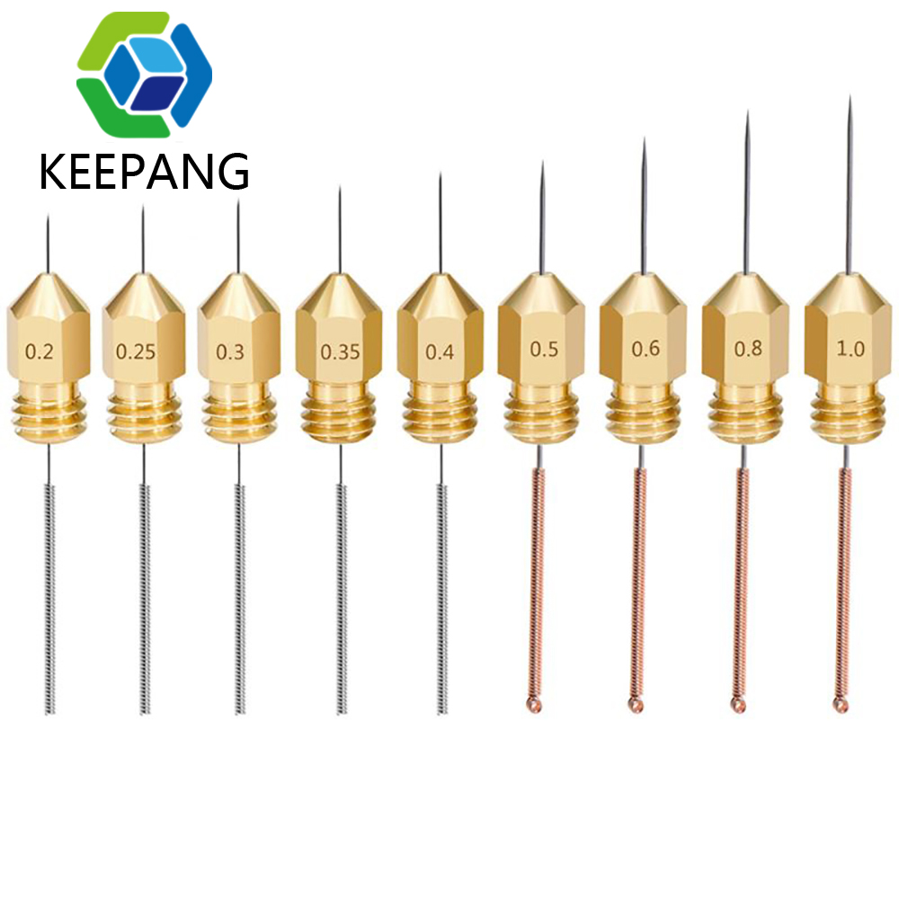 10ps สแตนเลสสตีลทําความสะอาดเข็มหัวฉีดสําหรับเจาะ 0.2/0.3/0.4/0.5/0.6-1.2mm PCB เจาะบิตเจาะ 3D ชิ้นส่วนเครื่องพิมพ์