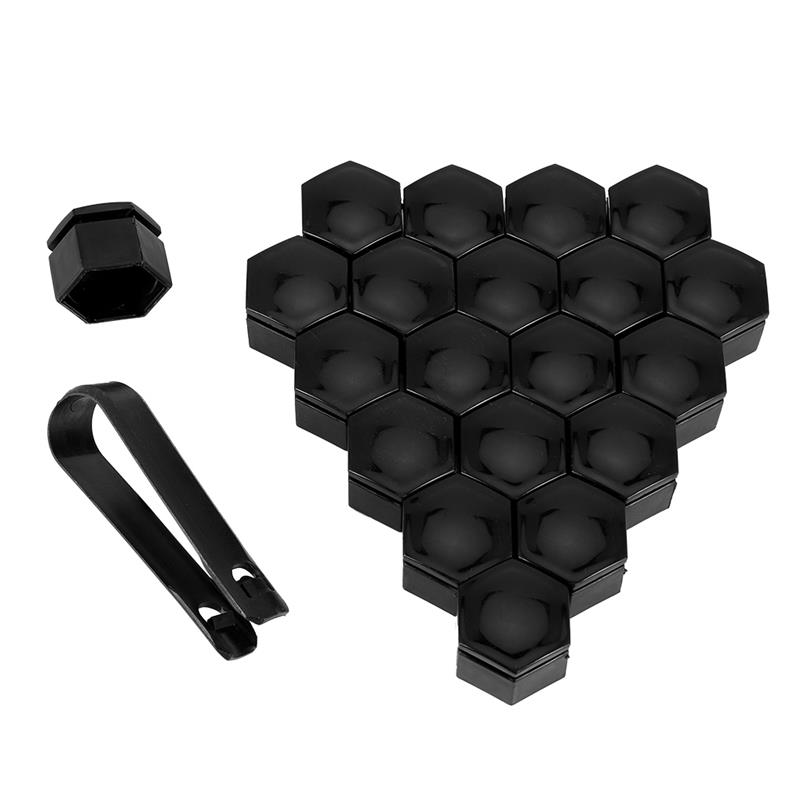 22 mm 20 Stück Auto-Radmutterkappen, Schutzabdeckungen, Kappen, rostfrei, Auto-Naben-Schraubenabdeckung, Auto-Reifen-Mutter, Bolzen, Außendekoration