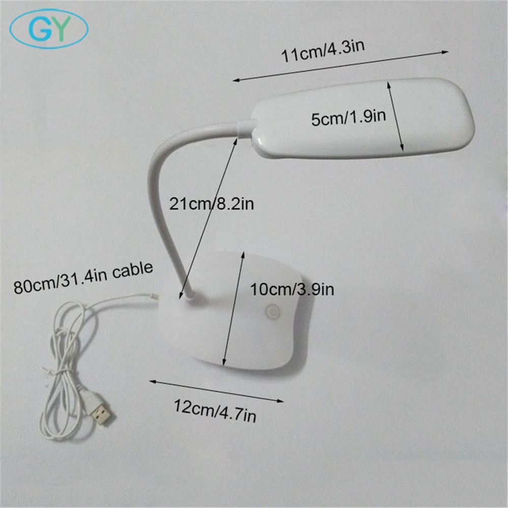 Đèn LED Để Bàn Có Thể Gấp Lại Mờ Cảm Ứng Đèn Bàn DC5V Cổng USB Để Bàn 6000K Đèn Ngủ Cảm Ứng Mờ Di Động đèn