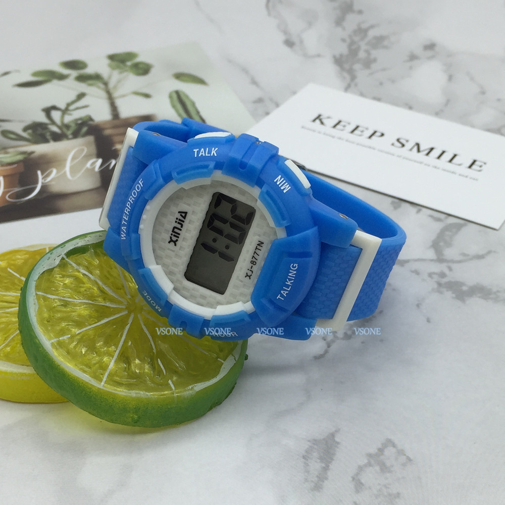 Relógio Que Fala Hora Em Português Digital Para Deficiência Visual 877TP