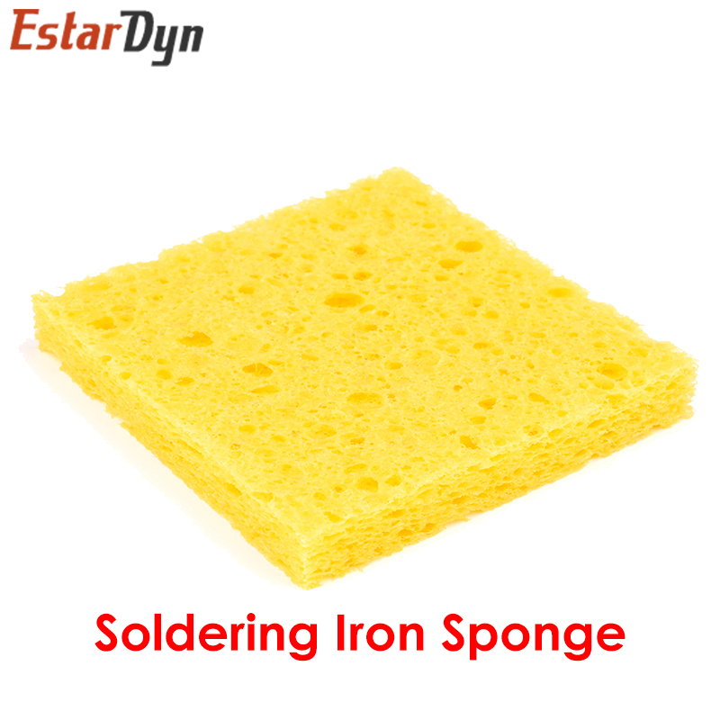 Hohe qualität 10Pcs 6CM * 6CM Hohe Temperatur Beständig Schwamm Elektrische Eisen Spitze Reinigung Schwamm Rechteckigen 6CM * 6CM