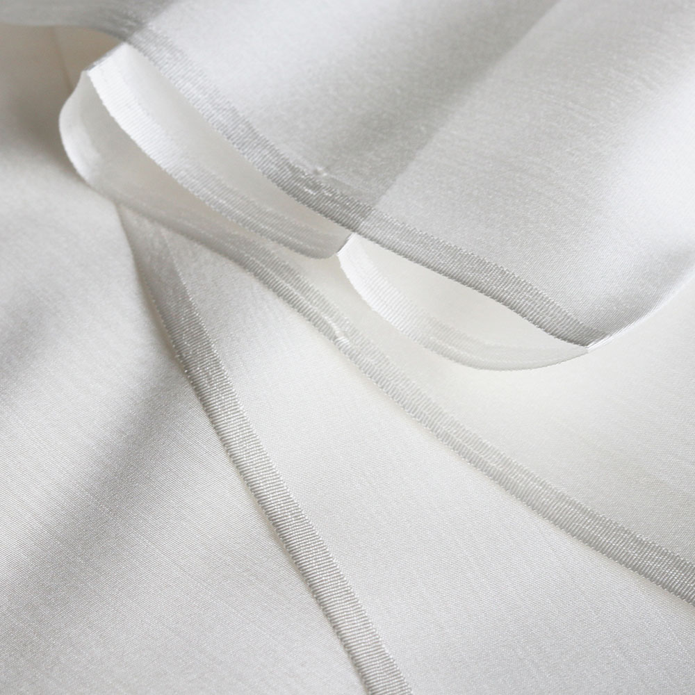 Tela Habutai 100% de seda natural, color blanco, sin teñir, seda pura, transparente, 6mm, 140cm, tela pongee para pintura y teñido DIY