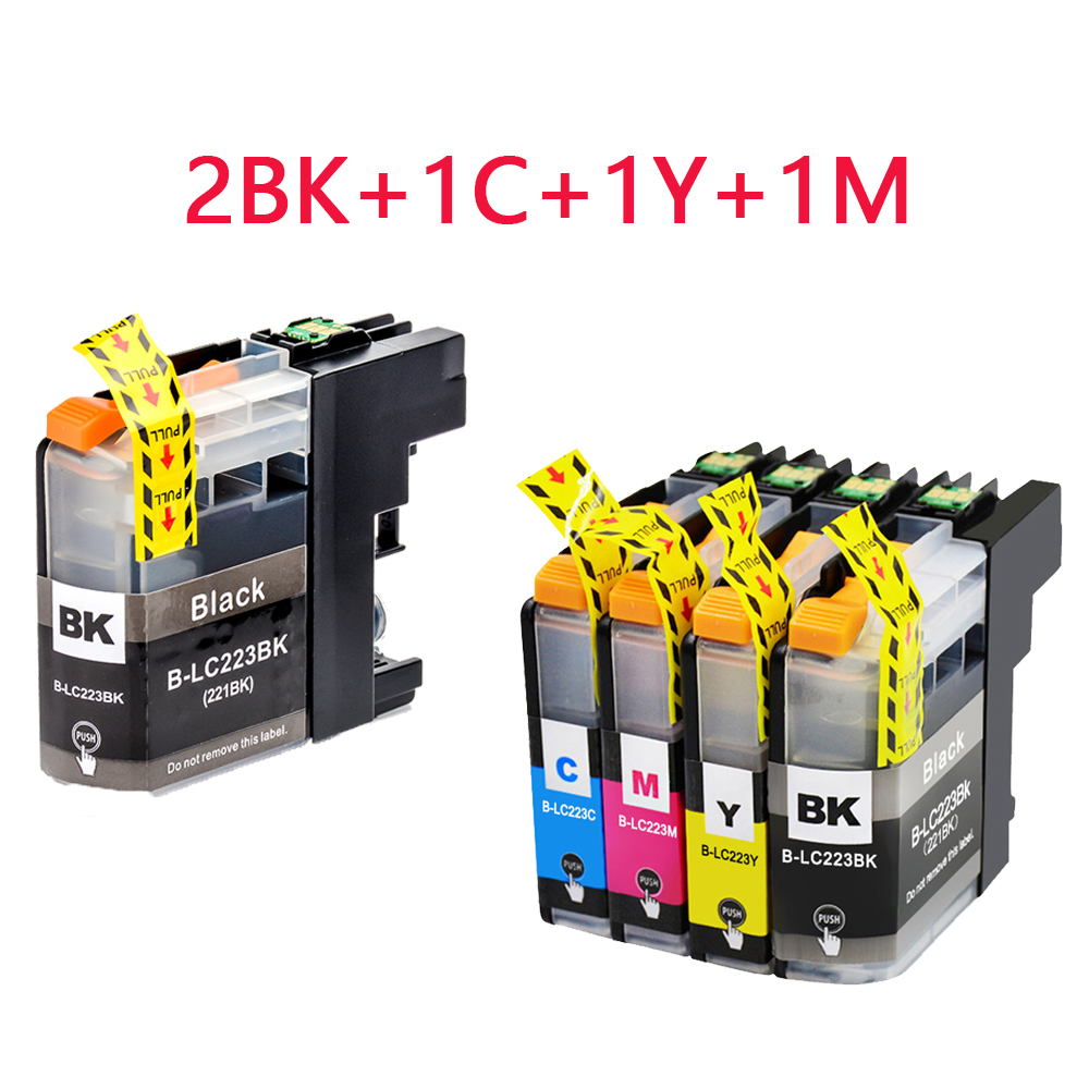 LC223 LC221 LC 223 cartuchos para cartucho de tinta de impresora Brother DCP-J562DW J4120DW MFC-J480DW J680DW J880DW J5320DW
