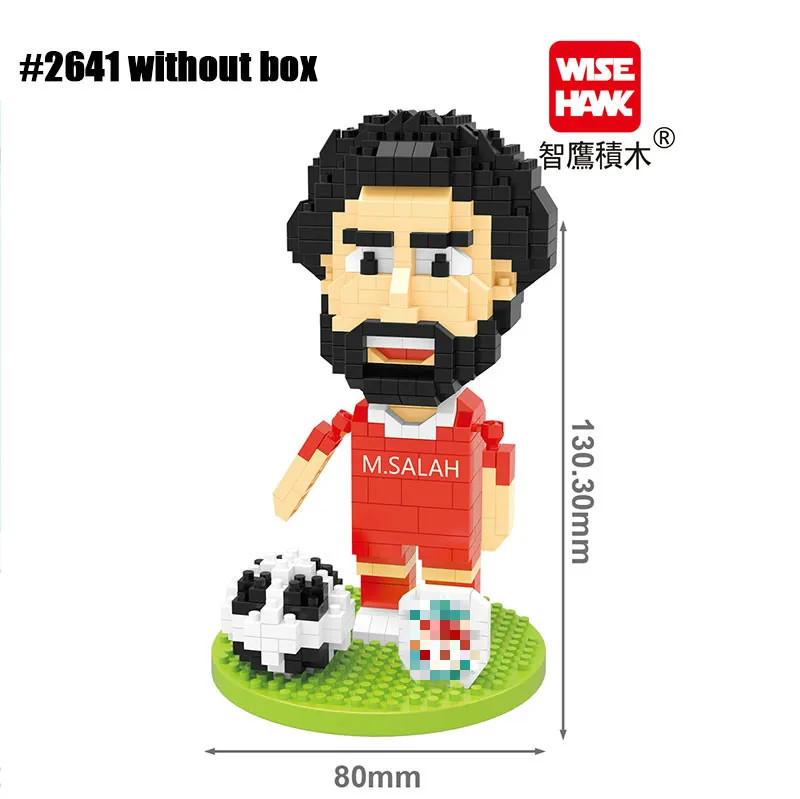 Cầu Thủ Bóng Đá Số Liệu Mini Khối 3D Mẫu Hoạt Hình Viên Gạch Anime DIY Micro Khối Xây Dựng Đồ Chơi Hành Động Trẻ Em Quà Tặng Kim Cương Size