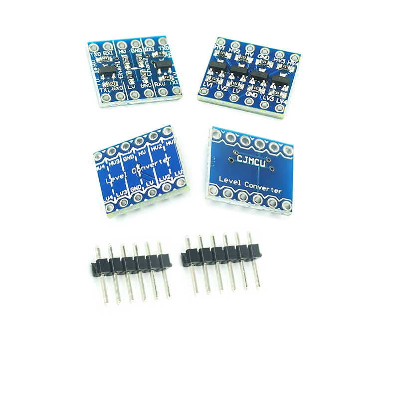 Convertidor de nivel lógico IIC I2C, módulo bidireccional, 2 canales, 4 canales, 3,3 V a 5V, cambiador para Arduino, 10 Uds.
