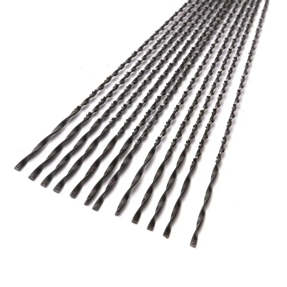 10 Chiếc 130Mm 2 #/3 #/7 #/8 # Cuộn Lưỡi Cưa Xoắn Ốc Răng cưa Gỗ Lưỡi Dao Thép Không Gỉ Dây Cắt Kim Loại Tay Thủ Công Dụng Cụ Khắc