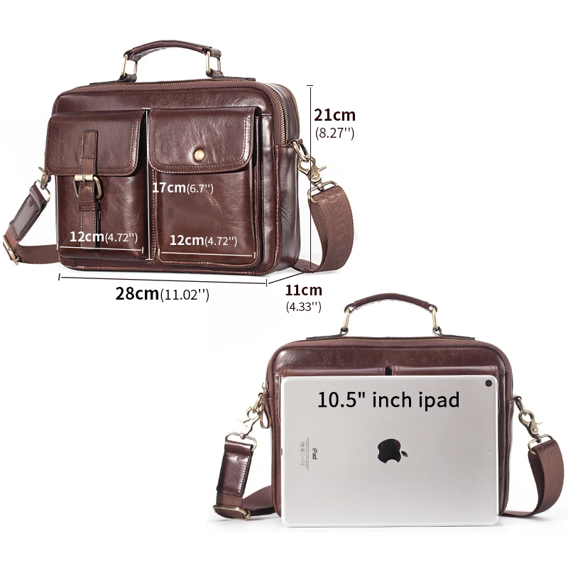 ยี่ห้อใหม่ Cowhide หนัง Messenger กระเป๋าผู้ชายกระเป๋าถือหนังแท้กระเป๋าเดินทางชายไหล่กระเป๋าสําหรับชายกระเป๋าเอกสาร Totes