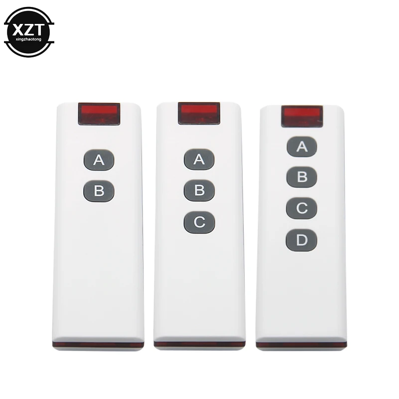 Transmisor de Control remoto Digital Universal RF433MHz, código de aprendizaje inalámbrico para interruptor remoto, 1/2/3/4/6/8/10 botones de tamaño pequeño