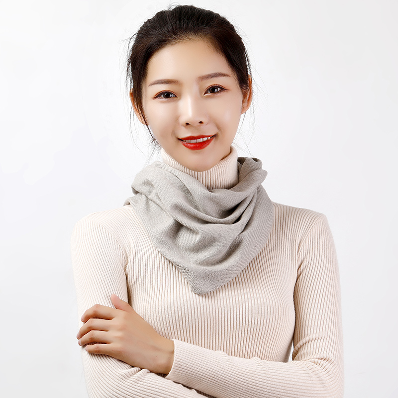 Bufanda triangular de 160x40cm para mujer, chal de lana, calentador de cuello, Color sólido, capucha multiusos, Pashmina, accesorios de punto suaves para primavera para mujer