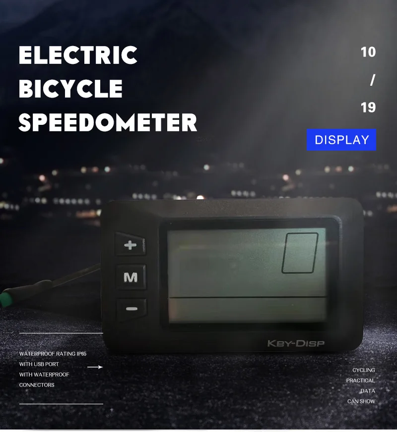 Mustang Electric Bike Instrument Monitor KEY DISP KD21C LCD Display Computer  e-Bike Speeder Replacement Parts Panel Bafang  KIT