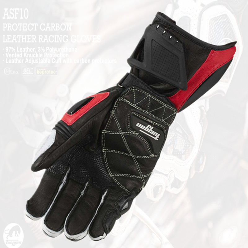 Guantes de motocicleta Afs6 Afs10 Afs18, protección de seguridad, a prueba de viento, manoplas de Motocross, pantalla táctil, cuero para hombre