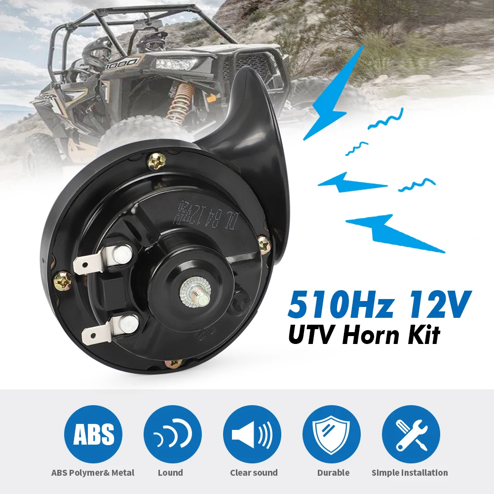 12V UTV Horn และสวิทช์ Rocker Kit สําหรับ Can-Am Commander Max 800 1000 HD5 Maverick X3 สําหรับ Polaris RZR 800 XP Ranger ทั่วไป