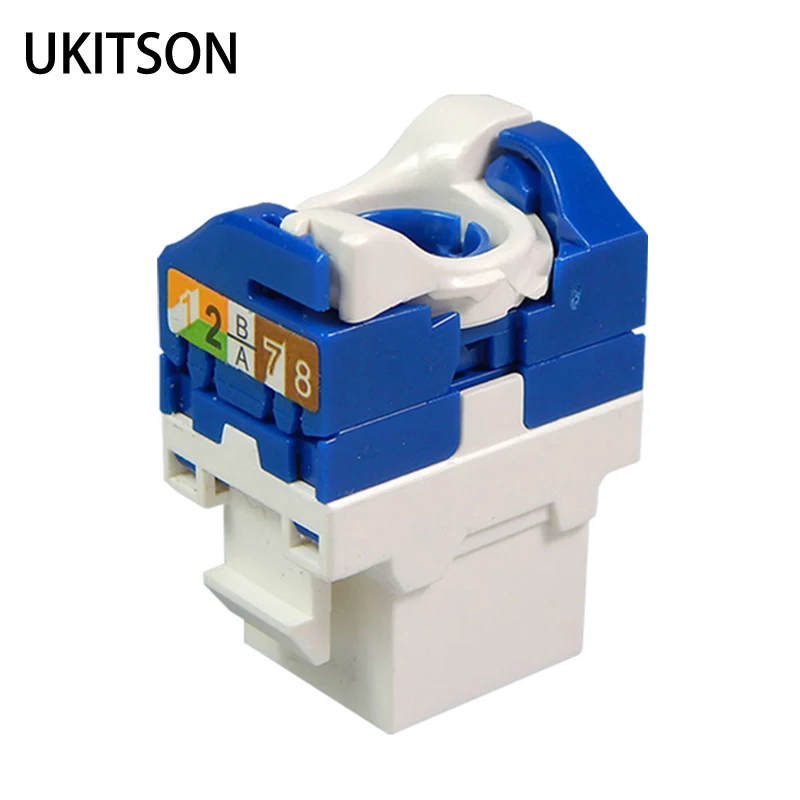 Whirling Wire CAT6 RJ45 Werkzeugloser LAN-Einsatz Keystone Ethernet-Modulanschluss Gigabit UTP Werkzeuglose Ineternet-Buchse