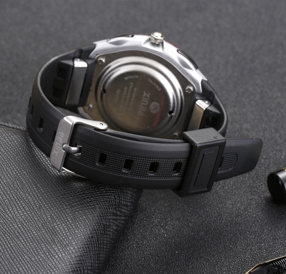 Spanish Analog-Digital Dual Display Talking Wrist Watch w/Alarm for The Blind and Low Vision 787ZTS