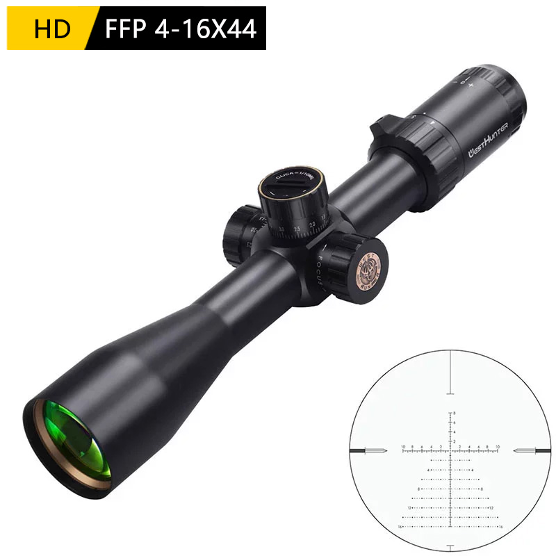 WESTHUNTER HD 4-16X44 FFP Săn Bắn Phạm Vi Đầu Tiên Tiêu Cự Máy Bay Riflescopes Chiến Thuật Kính Khắc Mặt Tỳ Hưu Quang Thắng Cảnh Phù Hợp. 308