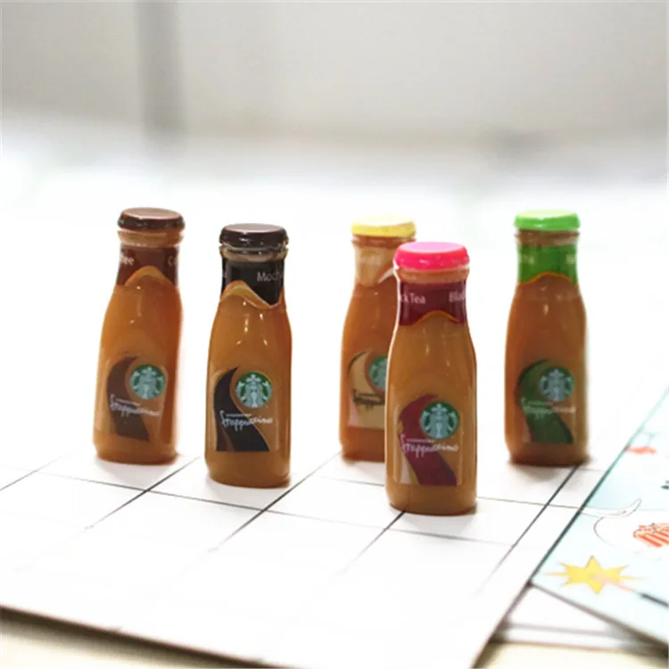 Casa de muñecas en miniatura de 5 piezas, mini botella de café, bebida, simulación de comida de cocina, muñeca BJD 1/6, juguete en miniatura, accesorios para muñecas