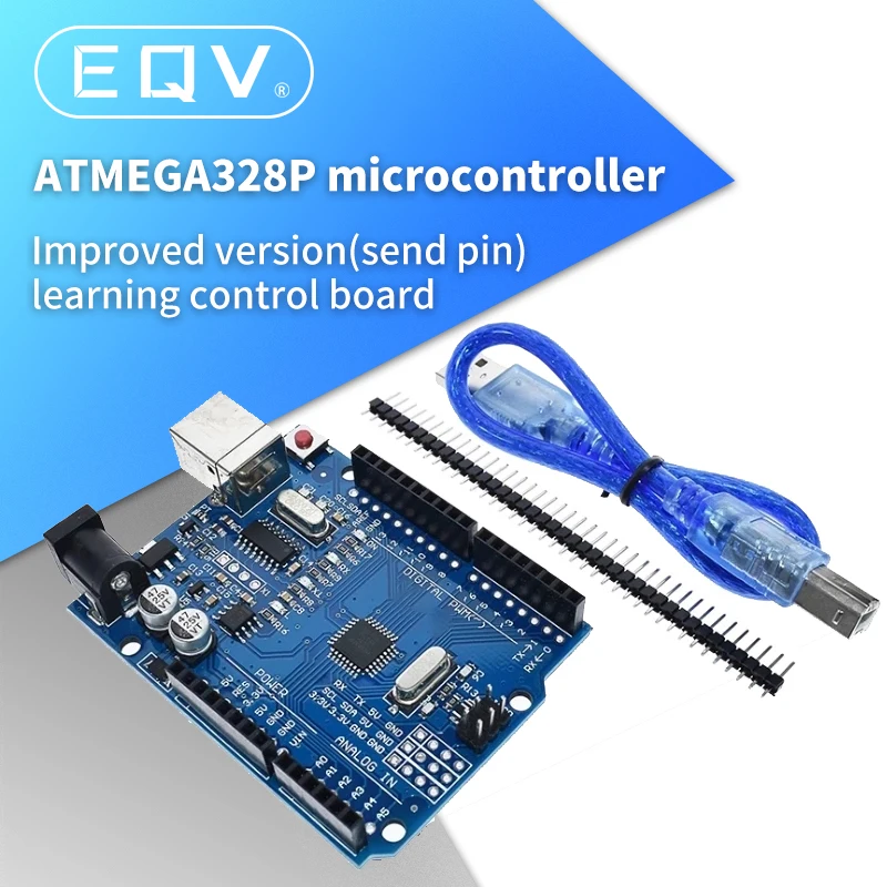 Модифицированная версия, один комплект UNO R3 CH340G + чип MEGA328P 16 МГц для Arduino UNO R3, макетная плата + USB-кабель