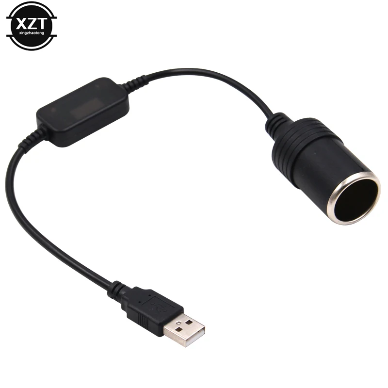 Thuốc Lá Trên Xe Ô Tô Ổ Cắm Nữ Dây Nguồn Cổng USB 12V Adapter Chuyển Đổi Có Dây Controllerr Cho Xiaomi Power ngân Hàng Đầu Ghi Hình