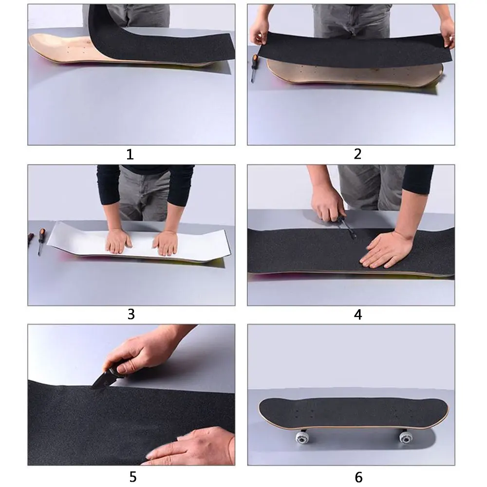 มัลติสไตล์มืออาชีพไม่ลื่น longboarding griptape อุปกรณ์เสริมจับเทปชั้นสติกเกอร์สเก็ตบอร์ดกระดาษทราย